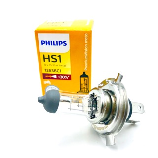 หลอดไฟ PHILIPS HS1 รุ่น PREMIUM VISION 12636 12V 35/35W PX43T