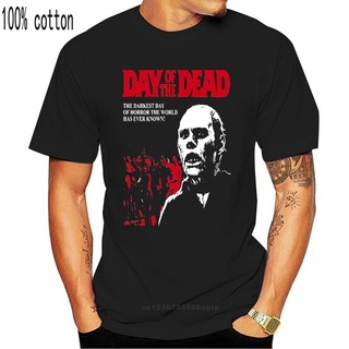 เสื้อยืด พิมพ์ลายภาพยนตร์สยองขวัญ George Romeros DAY OF THE DEAD สําหรับผู้ชาย S M L XL 2XL ใหม่