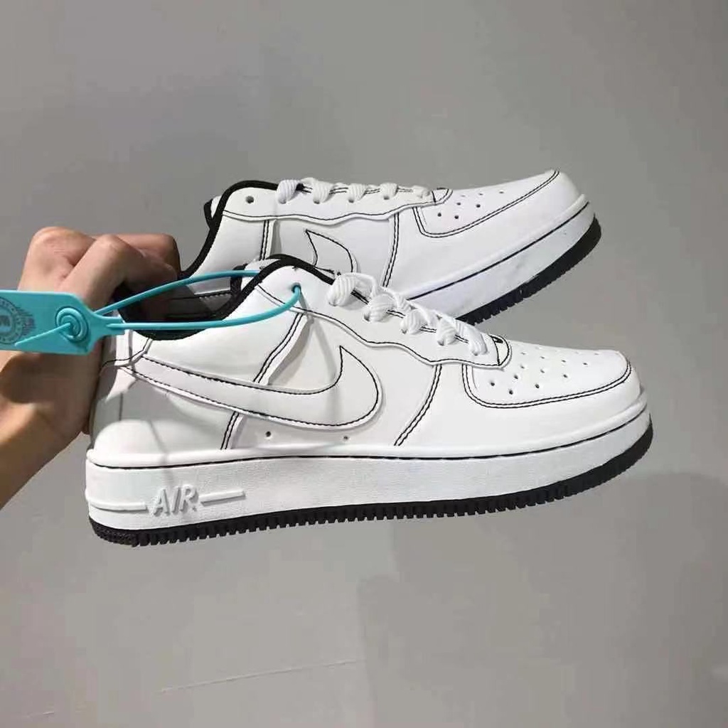 พร้อมสต็อก AIR FORCE 1 AF1 AF1 AIR FORCE ONE Hydrogen Blue การจับคู่สี ...