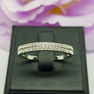 Memorine Jewelry แหวนเงินแท้ 925 ฝังเพชรสวิส(CZ) : ONLR70