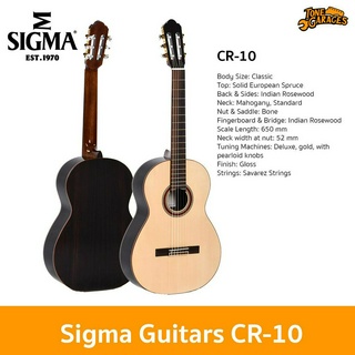 Sigma Guitars CR-10 Acoustic Guitar กีต้าร์อะคูสติก กีตาร์คลาสสิค ทรง Classic