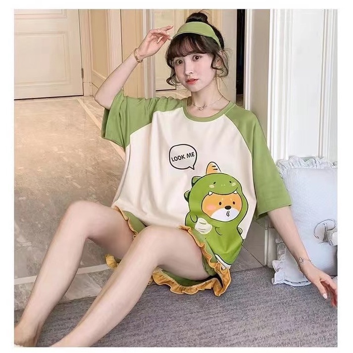 🔥 SALE ลด ล้าง สต็อก🔥 🍁BT2155🍁เซ็ตชุดนอนผู้หญิงน่ารักสไตล์เกาหลี ลวดลายน่ารัก สีสันสดใส ผ้านุ่มใส่สบายมาก Size M-2XL - รูปที่ 6