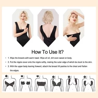 BOOB TAPE 💕เทปแปะหน้าอก💕เทปพรางหน้าอก เนียนกับสีผิว เทปดันทรงนม กันเหงื่อ กันน้ำ ดึงไม่เจ็บ**ไม่แนะนำสำหรับผิวแพ้ง่าย*