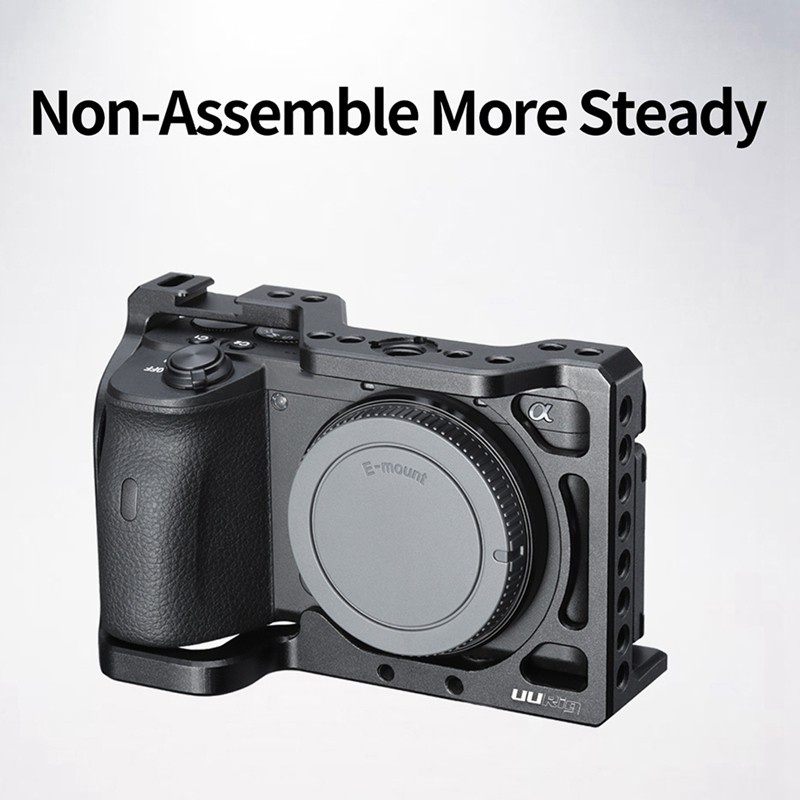 UURig C-A6600 Camera Cage for Sony A6600 1/4 Thread Hole to Top Handle ...