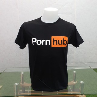 เสื้อ Pornhub (งานดี ถูกที่สุด) ราคาเริ่ม 150 บาท (ผ้าดี cotton100, สกรีนแบบเฟล็ก PU)