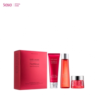 Estee Lauder ชุดผลิตภัณฑ์บำรุงผิวหน้า สารสกัดทับทิมเข้มข้น (3 ชิ้น) Estee Lauder Nutritious Super-Pomegranate Radiant Set 3pcs