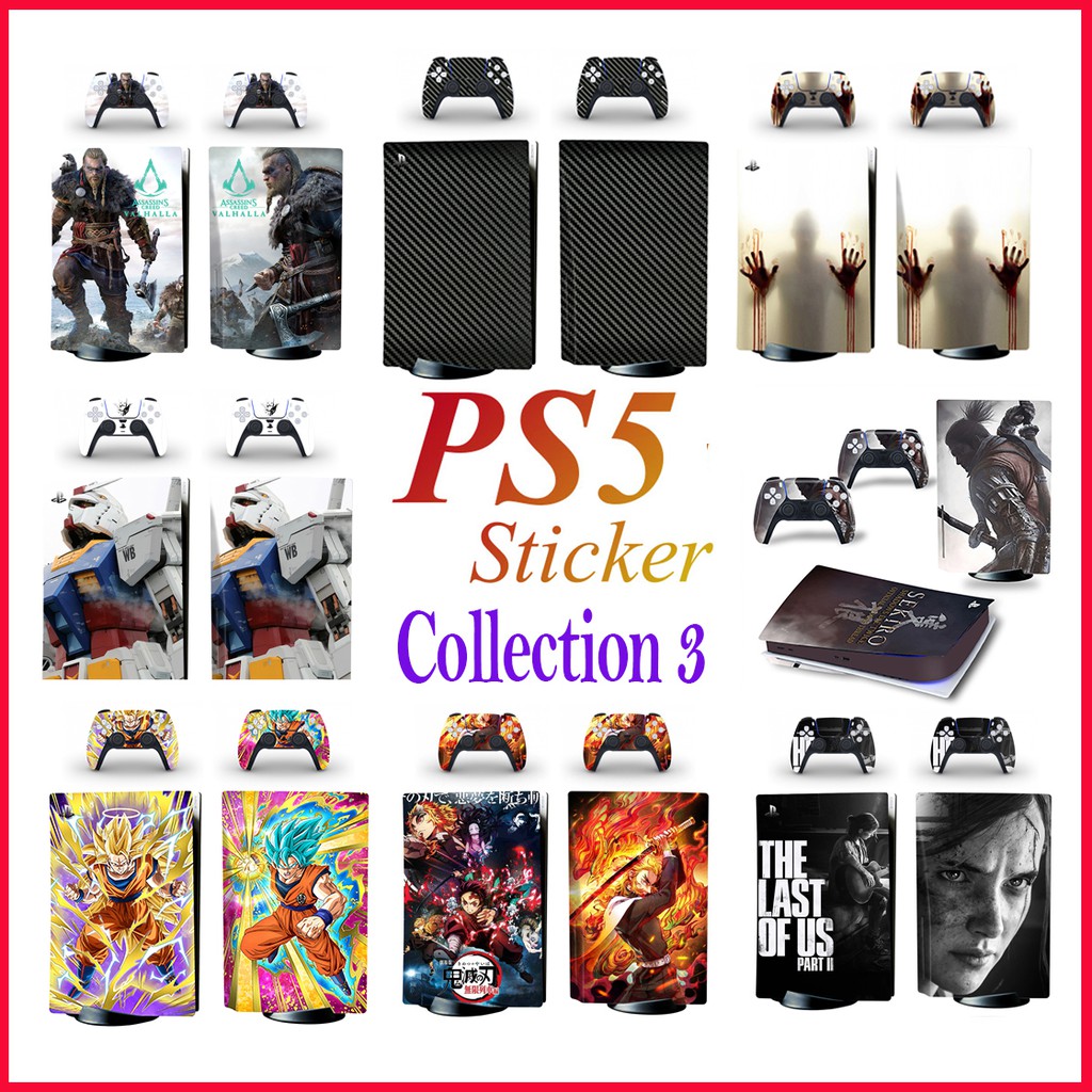 ((พร้อมส่งจากไทย🇹🇭)) STICKER กันรอย PS5 รุ่น Blu-Ray DISC 💿 สีสวย คมชัด ส่งเร็วภายใน 1-2 วัน 🚀(Colle