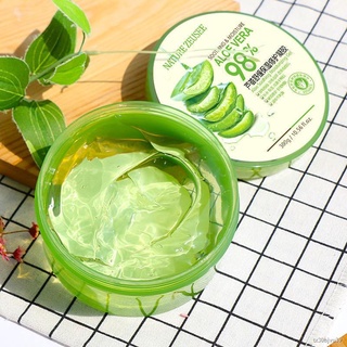 ♗300g 98% Aloe Vera เจลว่านหางจรเข้ เจลว่านหางจรเข้ ช่วยกระชับรูขุมขน บำรุงผิวพรรณให้ชุ่มชื้น ลดอาการอักเสบของผิว