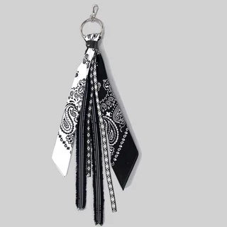 Nan Paisley Bandana Kerchief Wallet Chain Ribbon Biker Headscarf Jean Pants พวงกุญแจ