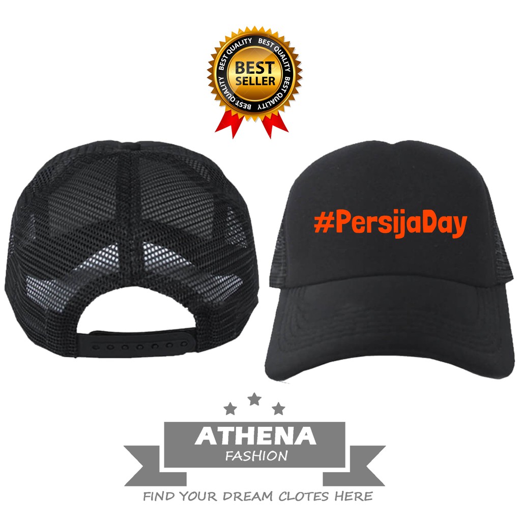 หมวกรถบรรทุก HASTAG PERSIJA DAY NET HAT คุณภาพดี DISTRO