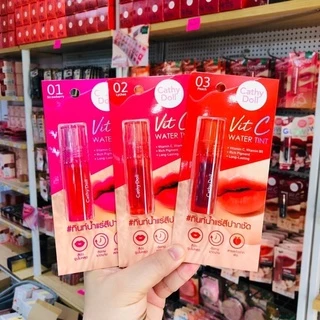 Cathy Doll Vit C Water Tint 2.7G ทิ้นท์วิตซี บำรุงปาก สีแน่นติดทน