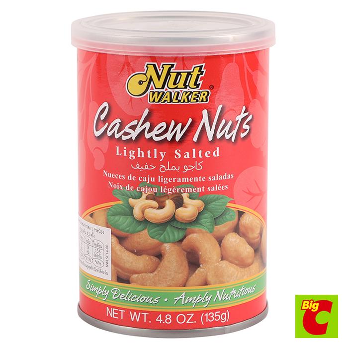 Nut Cashews Walker ขนาดมะม่วงหิมพานต์ แบบเค็มน้อย135 กรัมNutWalker LightlySalted Size135 g.