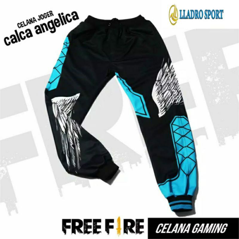 Free fire Gaming Pants I Gaming Jogger Pants I Calca Angelica I heroic angel I BNL FF 103 ผู้ชาย เด็กและผู้ใหญ่