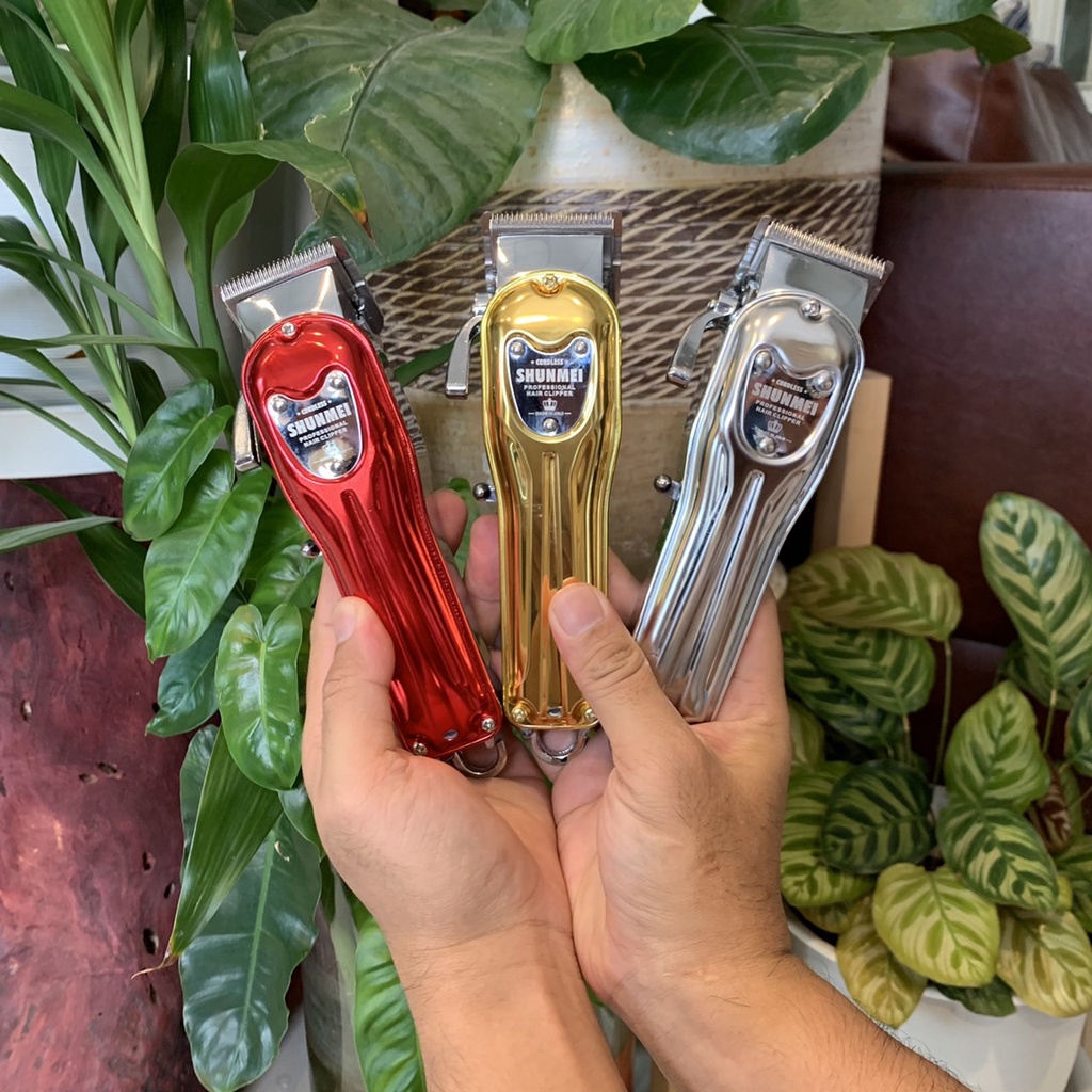 Shunmei รุ่น 818 ปัตตาเลี่ยนตัดผม ไร้สาย แรงมาก แบตอึด ตัดผมขึ้นทรง มีตัวรอง 0.5