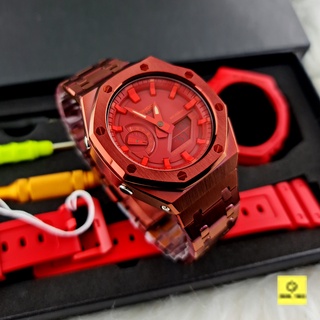 GA-2100-4 AP style Super Red Gen3 ของแท้ ประกัน1ปี มีกรอบสายเรซิ่นสีแดงแถมอีก1ชุด