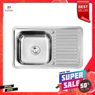 ซิงค์ฝัง 1หลุม 1ที่พัก TECNOPLUS 8250.02 สเตนเลสBUILT-IN SINK TECNOPLUS 8250.02 1B1D STAINLESS STEEL