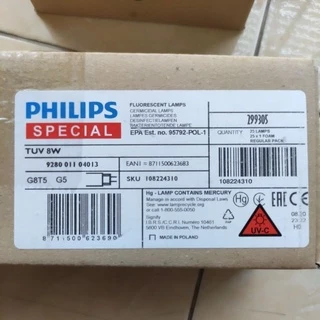 แท้!!Philips TUV G4 T5 4W และ Philips TUV G8 T5 8W หลอดไฟ สำหรับเครื่องอบขวดนม อุปกรณ์ทำความสะอาด