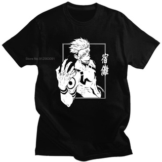 [100% Cotton] ขายดี เสื้อยืดคอกลม พิมพ์ลายอนิเมะ Jujutsu Kaisen Ryomen Sukuna ใส่สบาย โอเวอร์ไซซ์ แฟชั่นฤดูร้อน