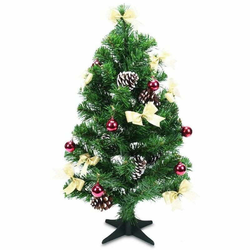 ต้นคริสต์มาส 2 ฟุต(60cm/2Ft.)พร้อมของตกแต่ง ผลิตในไทย CHRISTMAS TREE (MADE IN THAILAND)