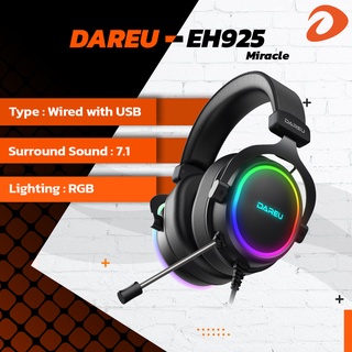 Dareu EH925 Miracle หูฟังเกมมิ่ง Gaming Headset 7.1 RGB