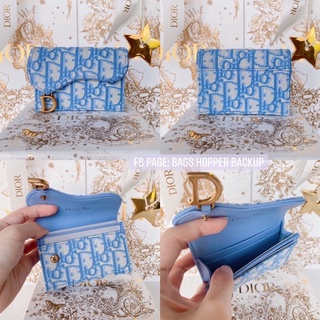 New‼️Dior card holder 1 ช่อง ฟ้า ของแท้💯