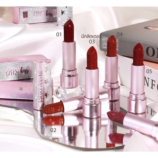 ⚡FLASH SALE⚡♡พร้อมส่ง  SIVANNA COLORS CRYSTAL POWER KISS LIPSTICK : HF5037