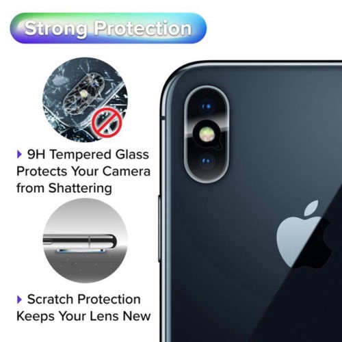 2pcs iPhone XR/XS Max iPhone 7 8 Accessory Back Camera Lens Screen Tempered Glass Protector #8