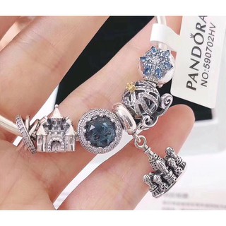 กำไลลูกโซ่พร้อมส่ง Pandora ของแท้100% เงินแท้พร้อมcharmsสร้อยข้อมือปราสาท ส่งเป็นของขวัญให้แฟนหรือเนื่องในโอกาสวันเกิด !