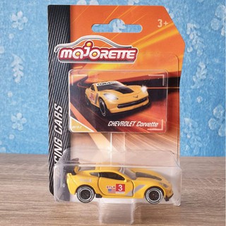 โมเดลรถเหล็ก Majorette CHEVROLET Corvette-RACING CARS # Yellow สีเหลือง เปิดประตูรถได้ โมเดลรถสะสม