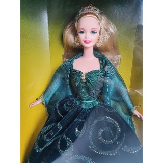 **กล่องไม่สวย** 1996 Emerald Enchantment Barbie Limited Edition #17443 Society Style Collection