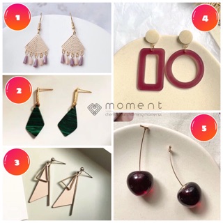 ต่างหูแฟชั่น เกาหลี ญี่ปุ่น Moment