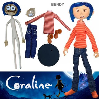 Figma ฟิกม่า Model Figure ฟิกเกอร์ โมเดล Coraline โครอลไลน์กับโลกมิติพิศวง Bendy เบนดี้ Doll in Red Striped Shirt