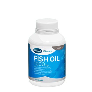 Fish oil Mega we care fish oil 1000mg 30 capsule น้ำมันปลา