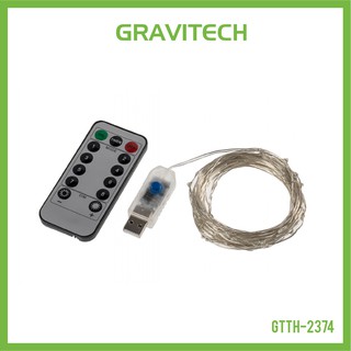 [Gravitechthai]LED Strip USB 10Meter with Wireless Remote Control - White