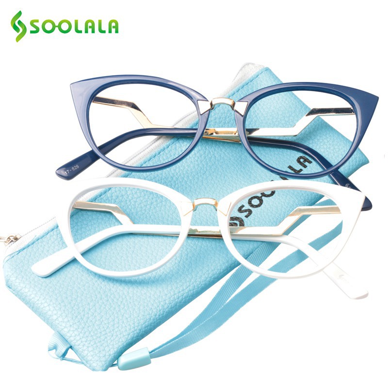 Soolala Cateye ผู้ชาย ผู้หญิง แว่นอ่านหนังสือ บันไดที่ไม่ซ้ํากัน ตาแมว สายตายาว แว่นอ่านหนังสือ สายตาสั้น