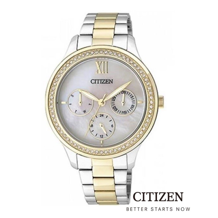 CITIZEN ED8154-52D Mother of Pearl Lady Watch Quartz