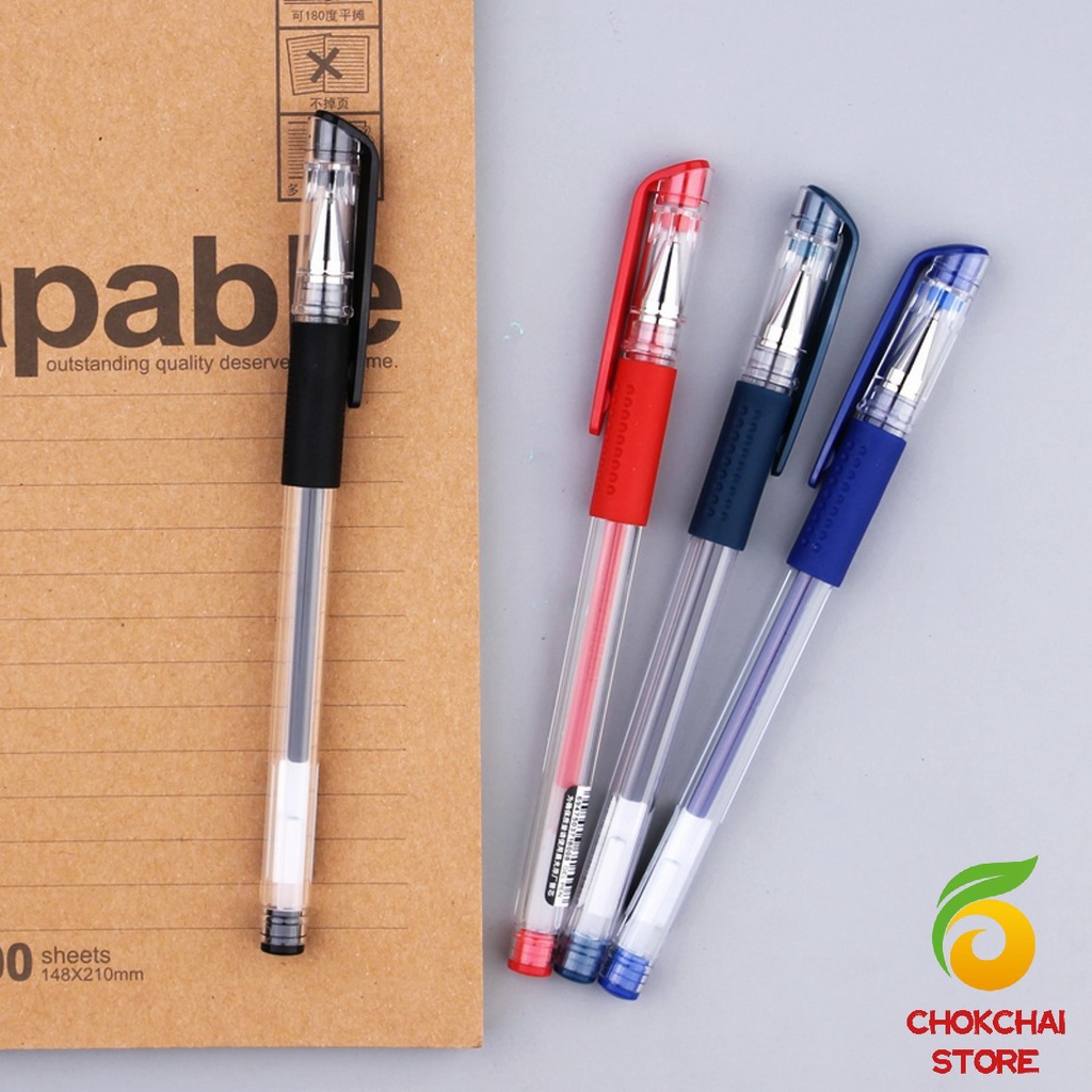 Chok ปากกาเจล คลาสสิค 0.5 มม. แดง น้ำเงิน ดำ Gel pen