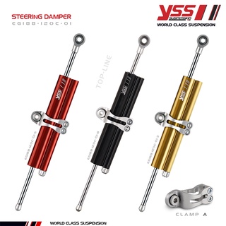 กันสะบัด (STEERING DAMPER) YSS ร่น TOP-LINE + แคมป์ A สำหรับรถจักรยานยนต์คละรุ่น (ไม่รวมชุดขาจับ)