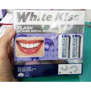 White kiss flash at home dental whitening set ชุดฟอกฟันขาว