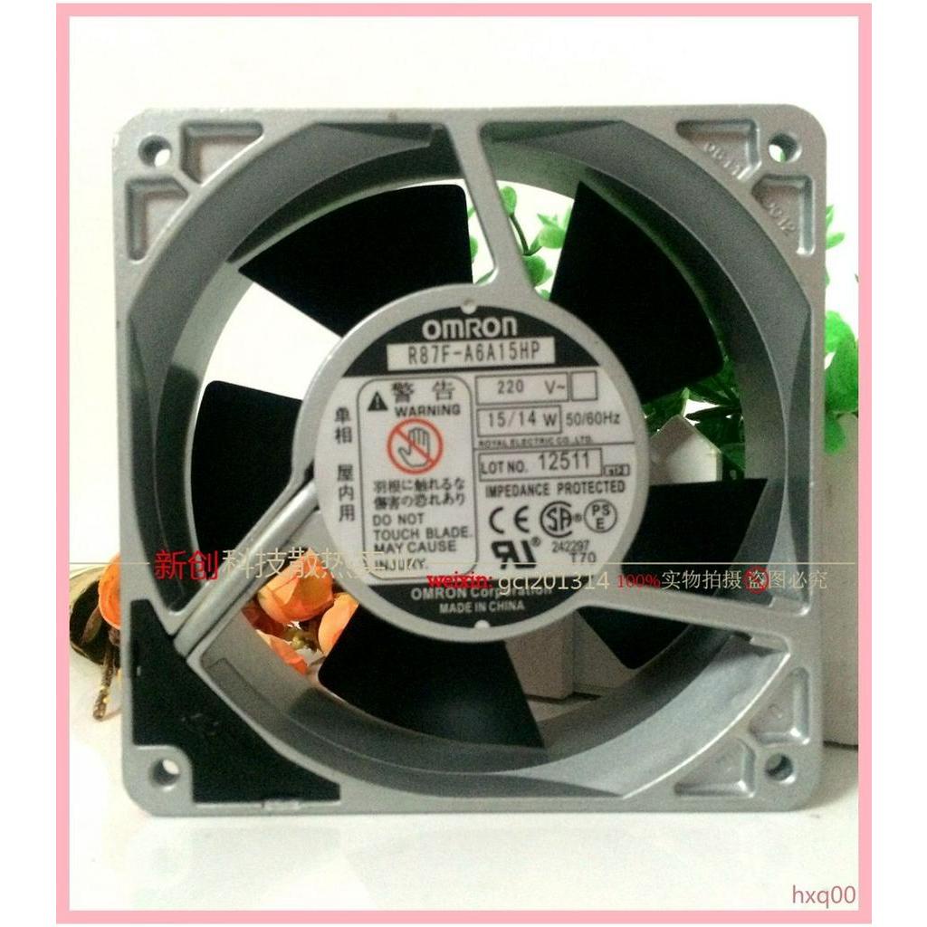 ของแท้ OMRON OMRON R87F-A4A/A6A15HP 200V 16/15W 120 * 38 พัดลมกรอบอลูมิเนียม