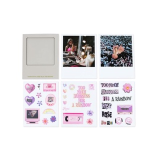 【BLACKPINK แท้จริง】 [-R-] ROSÉ PHOTO CARD + STICKER SET