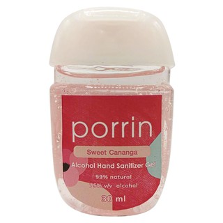 เจลแอลกอฮอล์ PORRIN SWEET CANANGA 30 มล.ALCOHOL HAND SANITIZER GEL PORRIN 30ML SWEET CANANGA