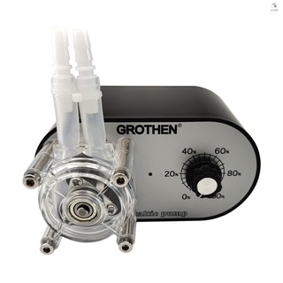 [Office-Family] Grothen G328A ปั๊มเพอริสตาลติก 100-240V 114-500 มล. ต่อนาที ปรับได้ อัตราการไหลสูง เกรดอาหาร แพลตตินัมวัลคาไนซ์ ท่อซิลิโคน สําหรับตู้ปลา DIY วิเคราะห์สารเคมี D