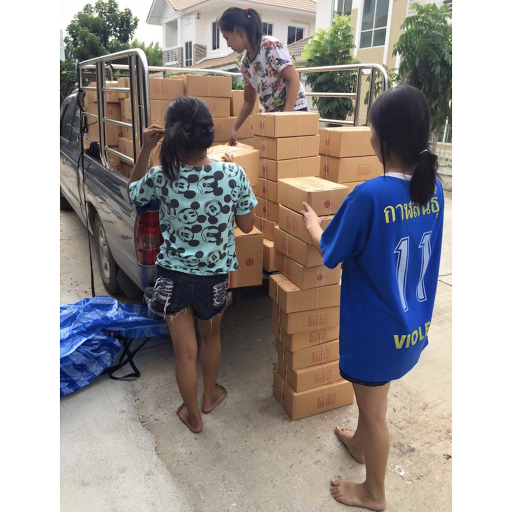 Sunita เสื้อยืดสีพื้น คอกลม แขนยาว สีส้ม ทรงตรง ใส่ได้ทั้งหญิง ชาย คอทตอน 100% - รูปที่ 3