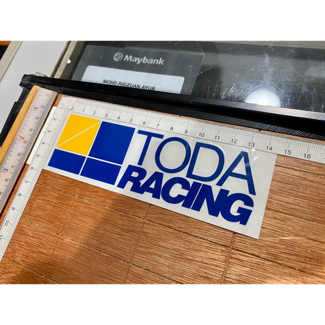 สติ๊กเกอร์ TULISAN TODARACING TODA RACING