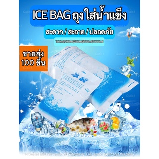 ขายส่ง 100 ชิ้น ไอซ์แพค ไอซ์เจล เจลเก็บความเย็น ถุงเก็บความเย็น ถุงน้ำแข็ง Ice Pack Ice Gel Ice Bag