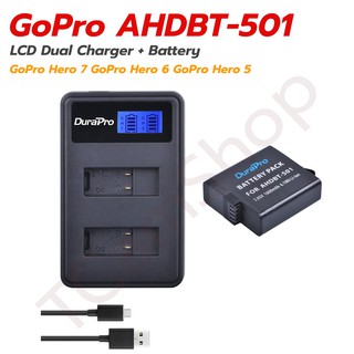 แท่นชาร์จ + แบตเตอรี่ Gopro Hero 8 7 6 5 AHDBT-501 Battery for Gopro Hero 8/7/6/5 AHDBT501 Charger