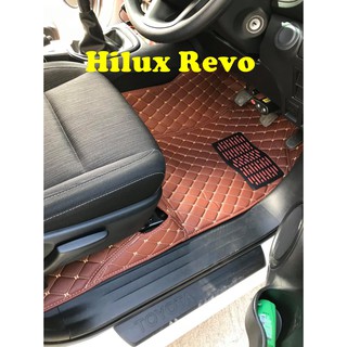 พรมรถกระบะ โตโยต้า รีโว้ ( Hilux revo ) แคป 4ประตู แบบพรมหนัง6D เต็มคัน 3 ชิ้น สนใจสอบถามได้เลยค่า