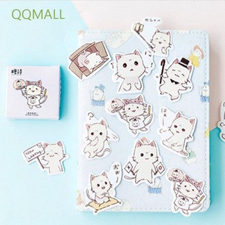 Qqmall สติ๊กเกอร์ Diy ลายน่ารักสําหรับตกแต่งกล่องเครื่องเขียนไดอารี่หลากสี