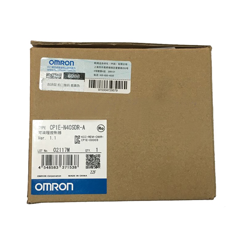 OMRON CPU CP2E-N40DR-A CP2E-N60DR-A CP1W-AD041 CP1W-40EDR PLC การเขียนโปรแกรม Logistic Controller